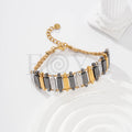 Pulsera con chapa estapada de acero
