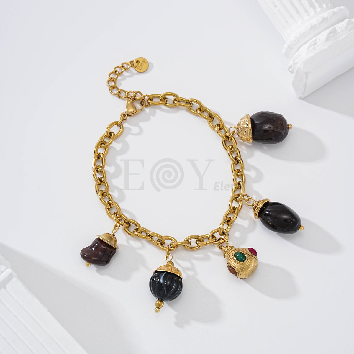 Pulsera cacharros o farolillos acero