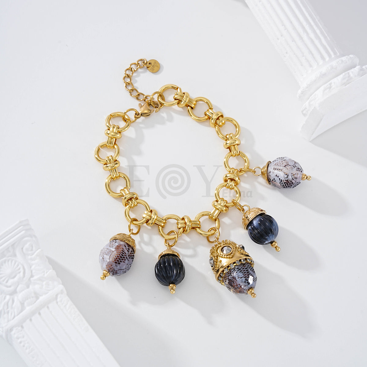 Pulsera cacharros o farolillos acero