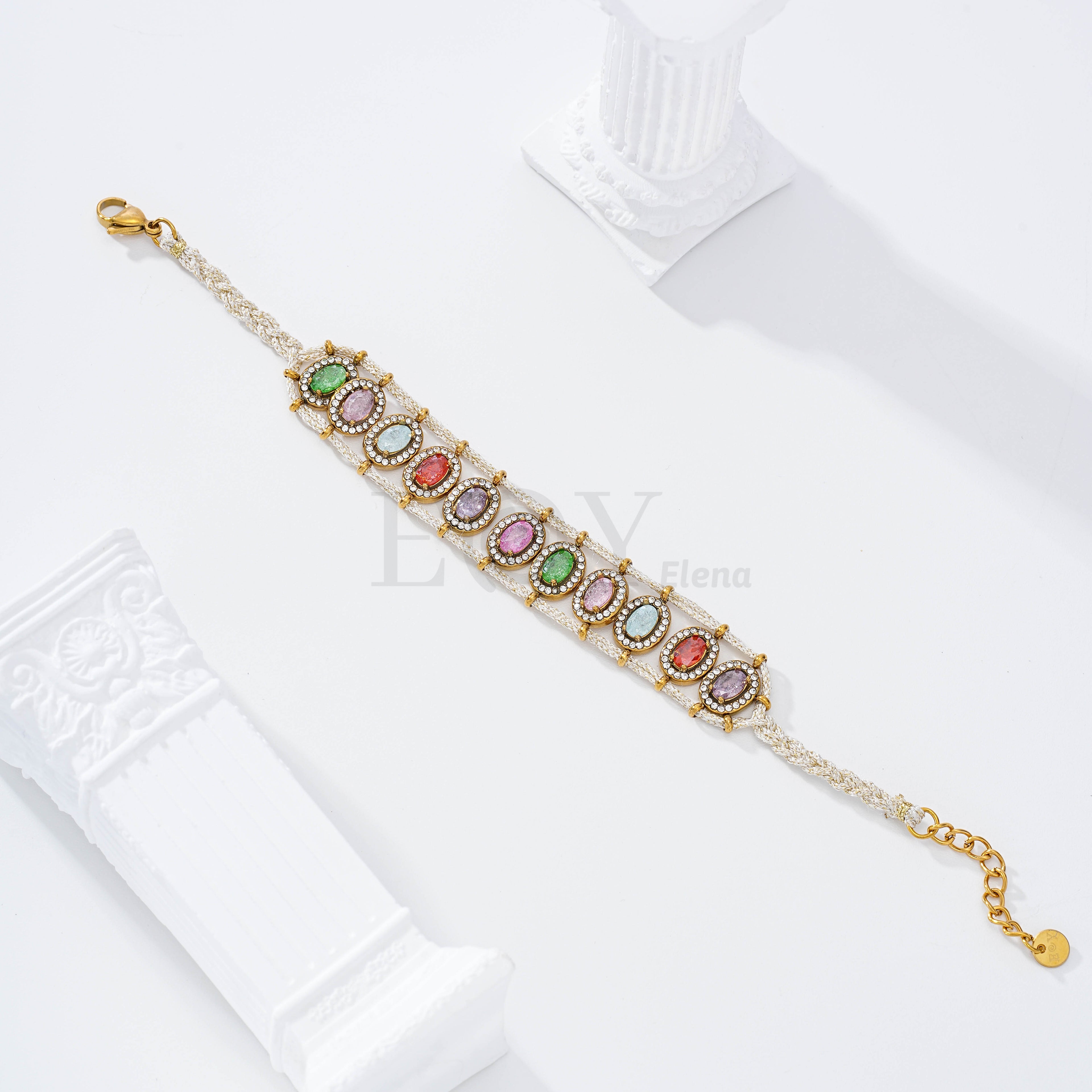 Pulsera de circonitas colores