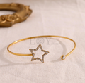 Brazalete con estrella y circonitas