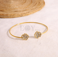 Pulsera con trébol circonitas