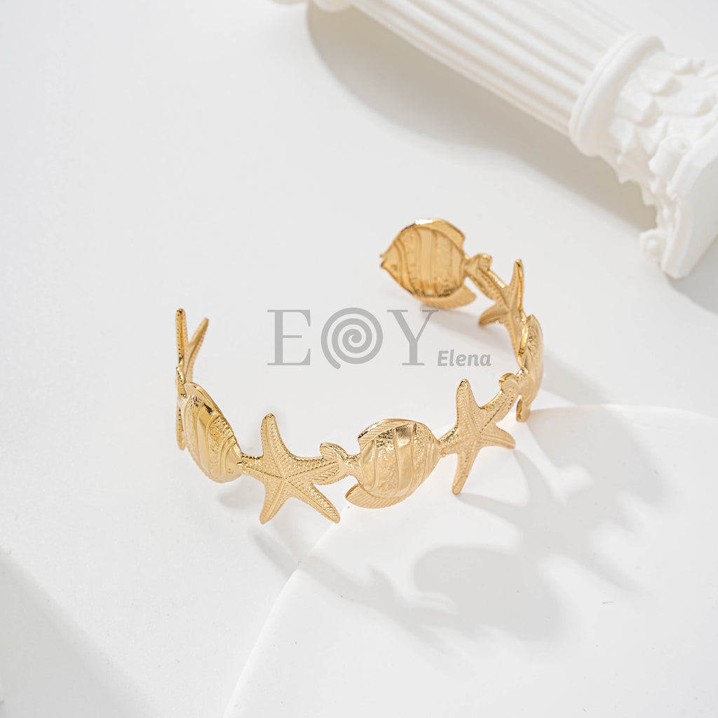 Brazalete de estrellas y peces