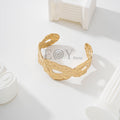 Brazalete con óvalos texturizados