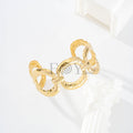 Brazalete con aros textura