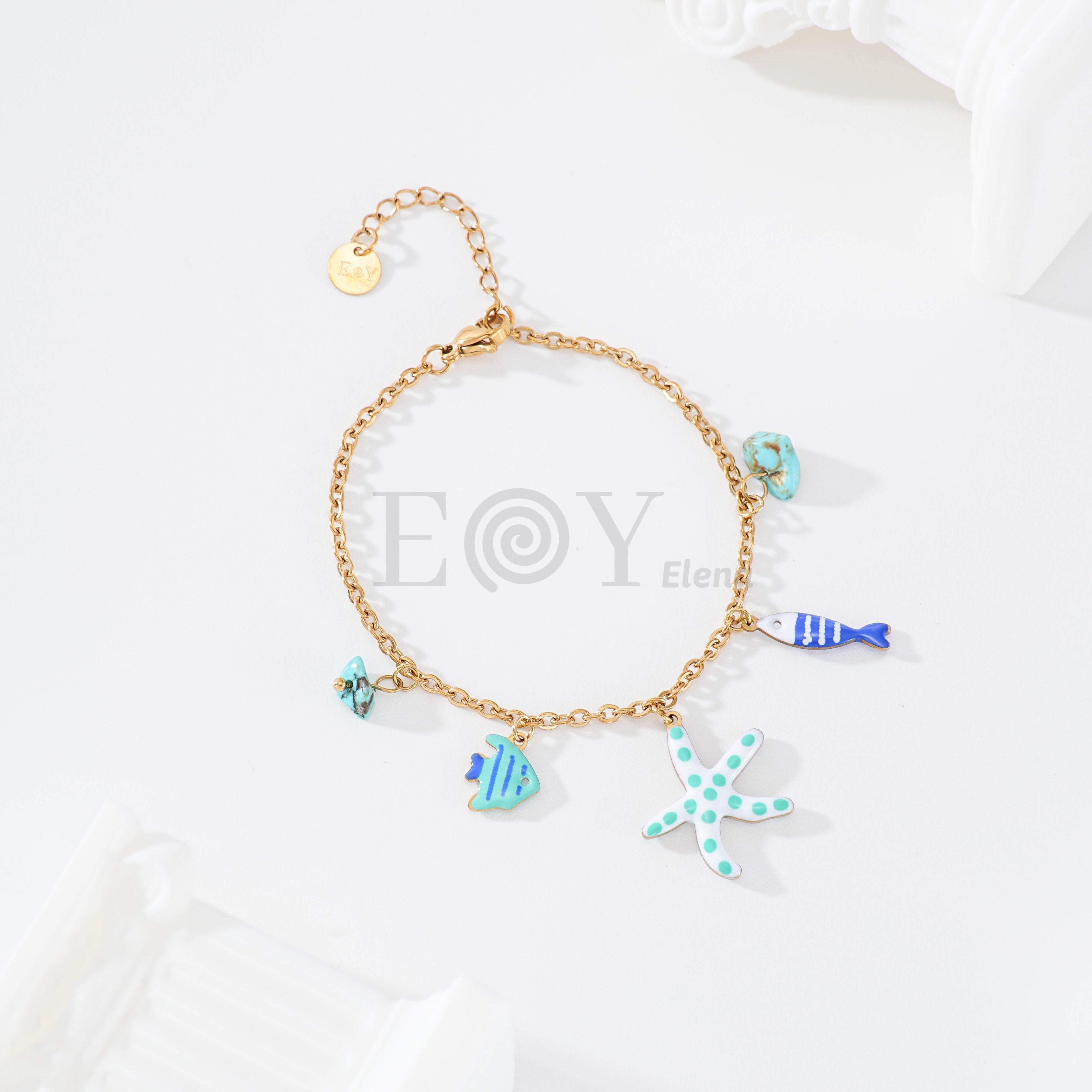Pack pulseras marinas color