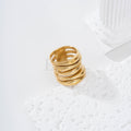 Anillo multiples filas acero