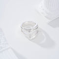 Anillo forma baño de plata