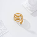 Anillo con perla acero