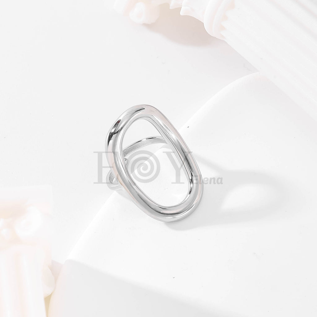 Anillo ajustable ovalado