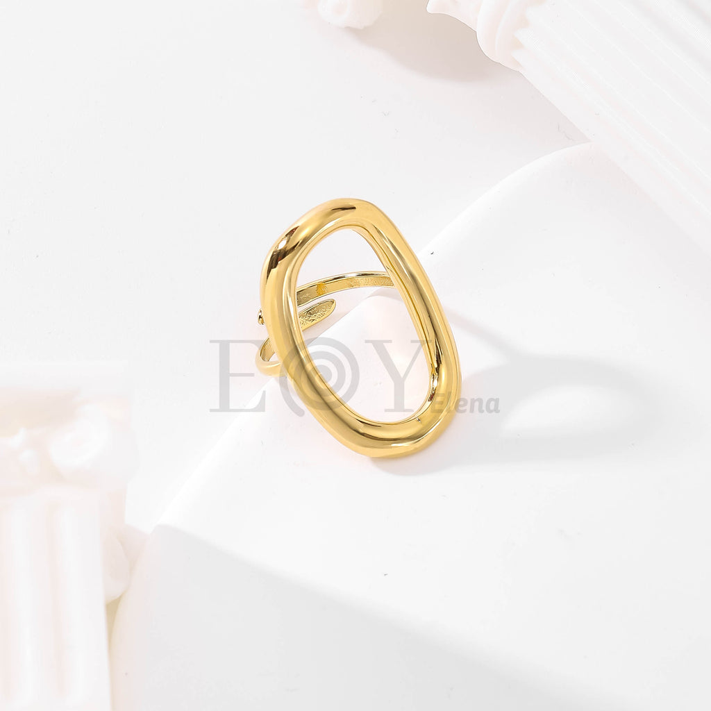 Anillo ajustable ovalado