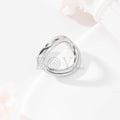 Anillo ajustable de aro irregular