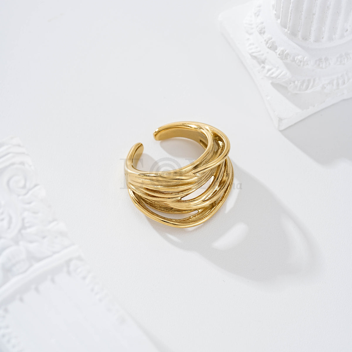 Anillos multiples filas acero
