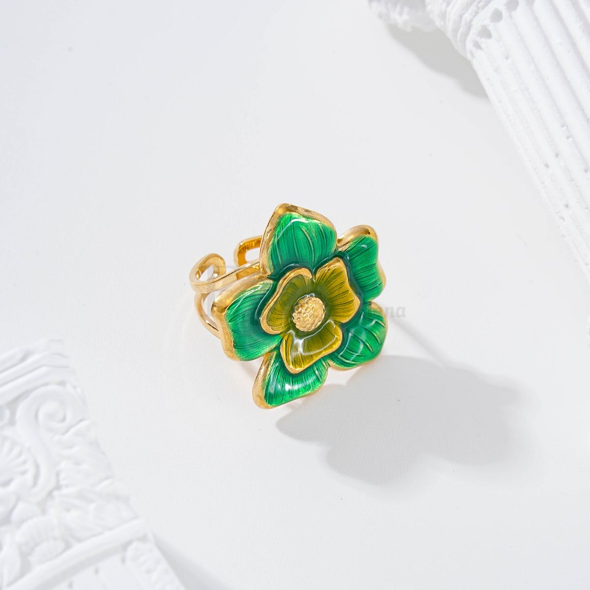 Anillo flor color