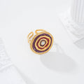 Anillo formas redonda co0lor