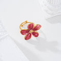Anillo flor color