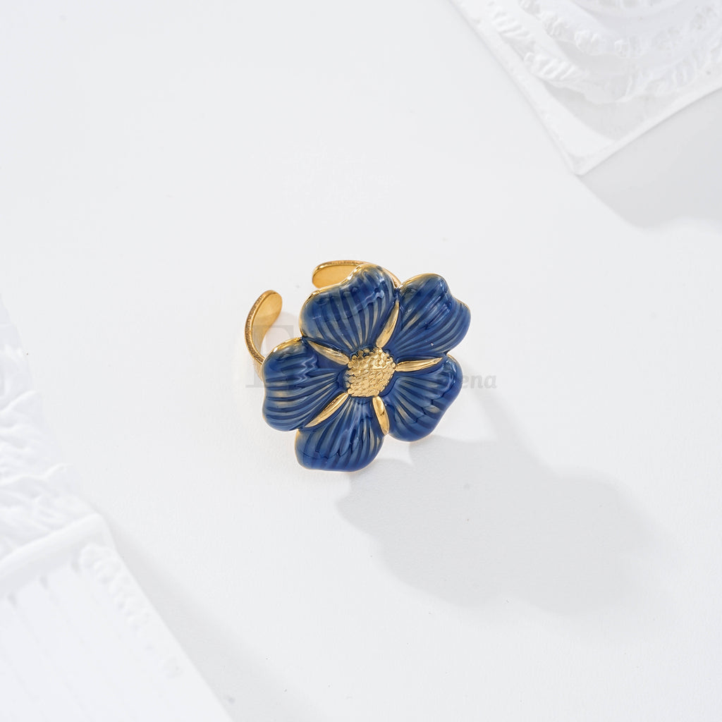 Anillo flor color