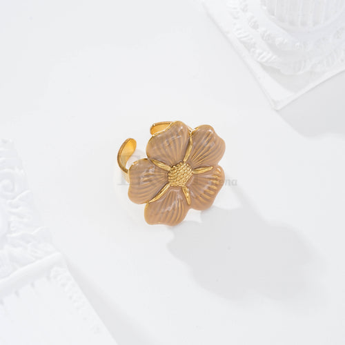 Anillo flor color