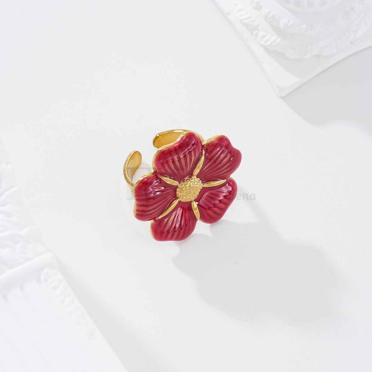 Anillo flor color
