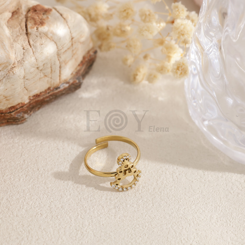 Anillo Virgen del Pilar abierto