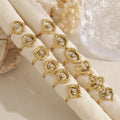 Pack anillos con circonita acero