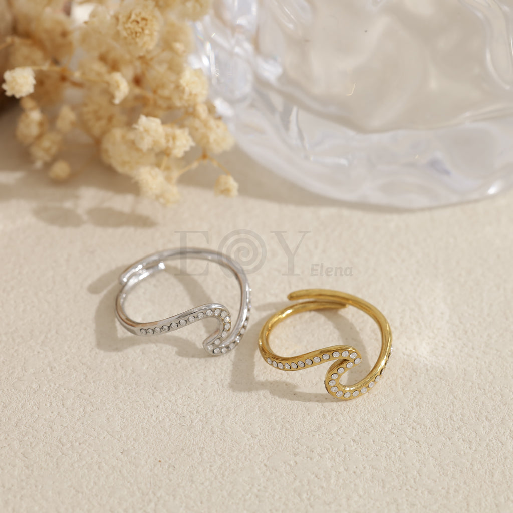 Anillo ola acero
