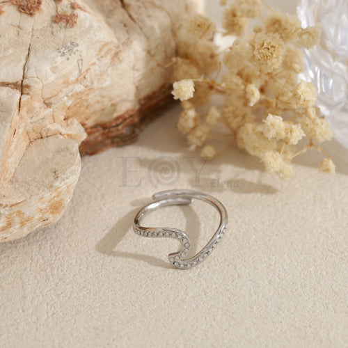 Anillo ola acero