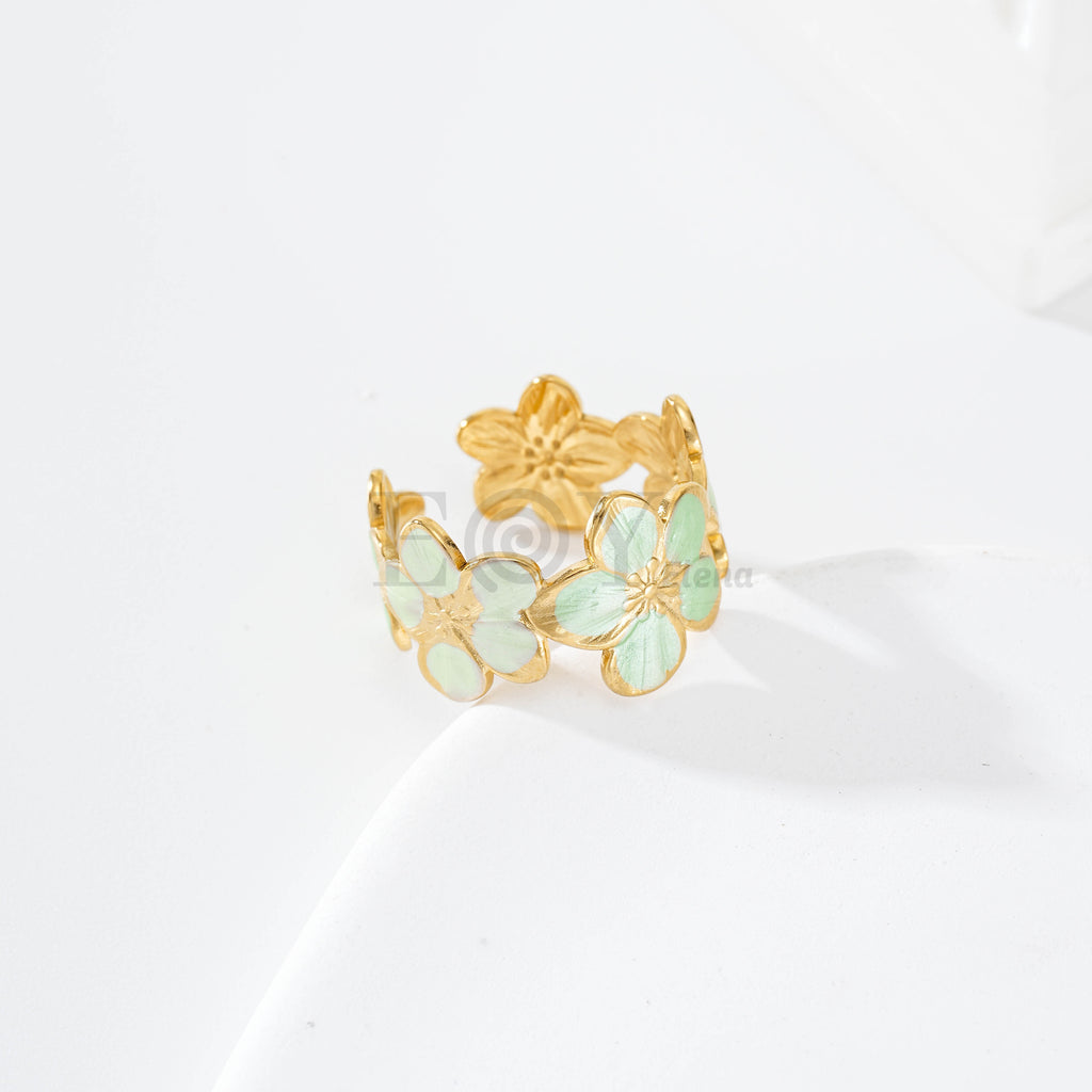 Pack anillos floral