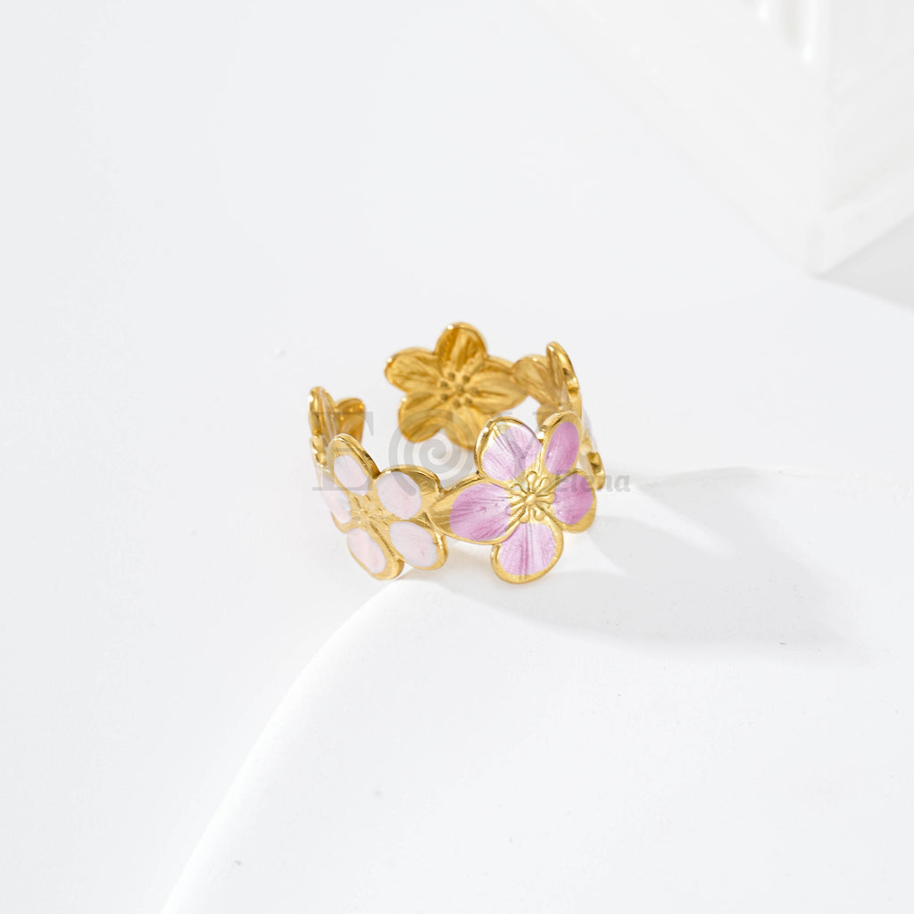 Pack anillos floral