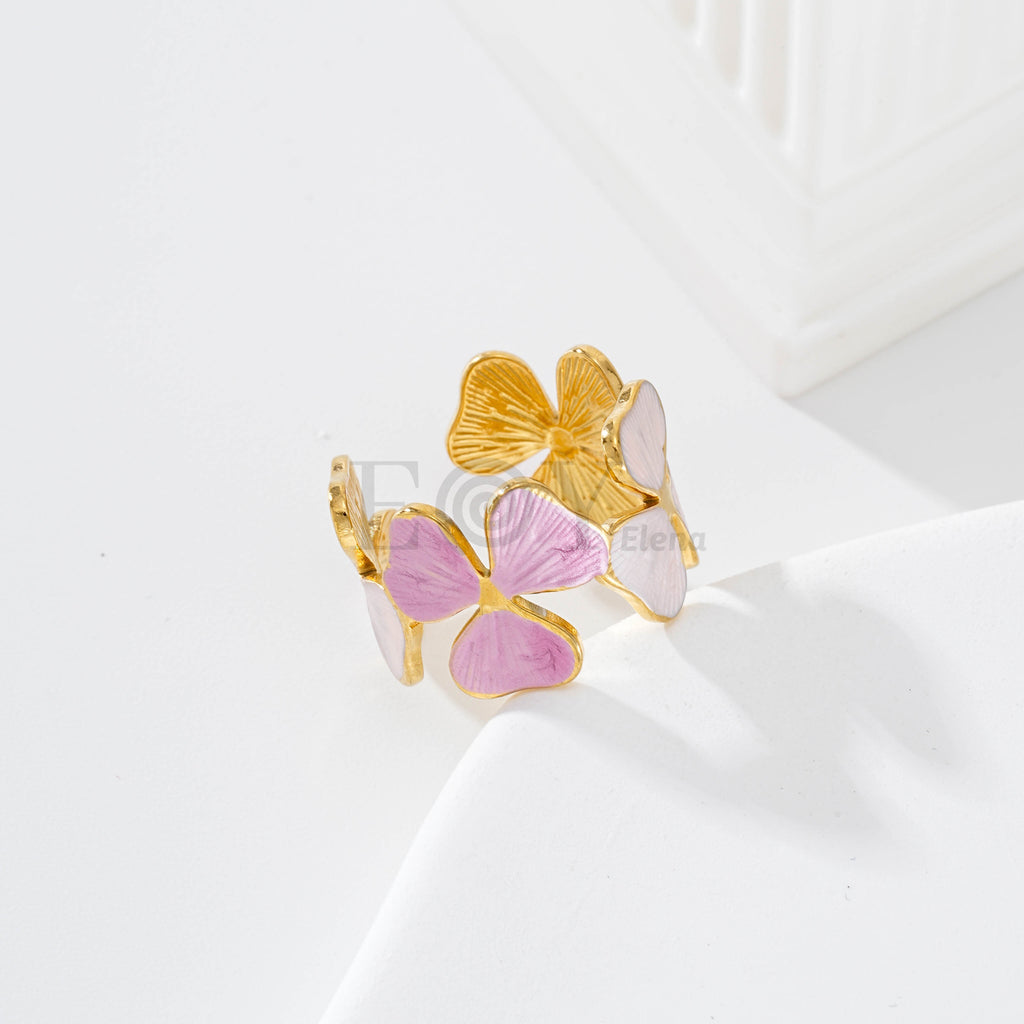 Pack anillos pétalos