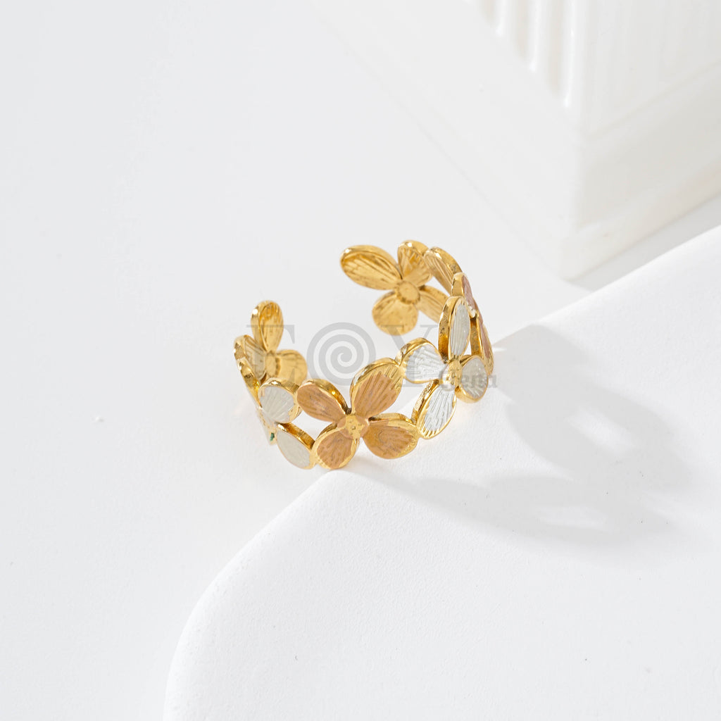 Pack anillos flor