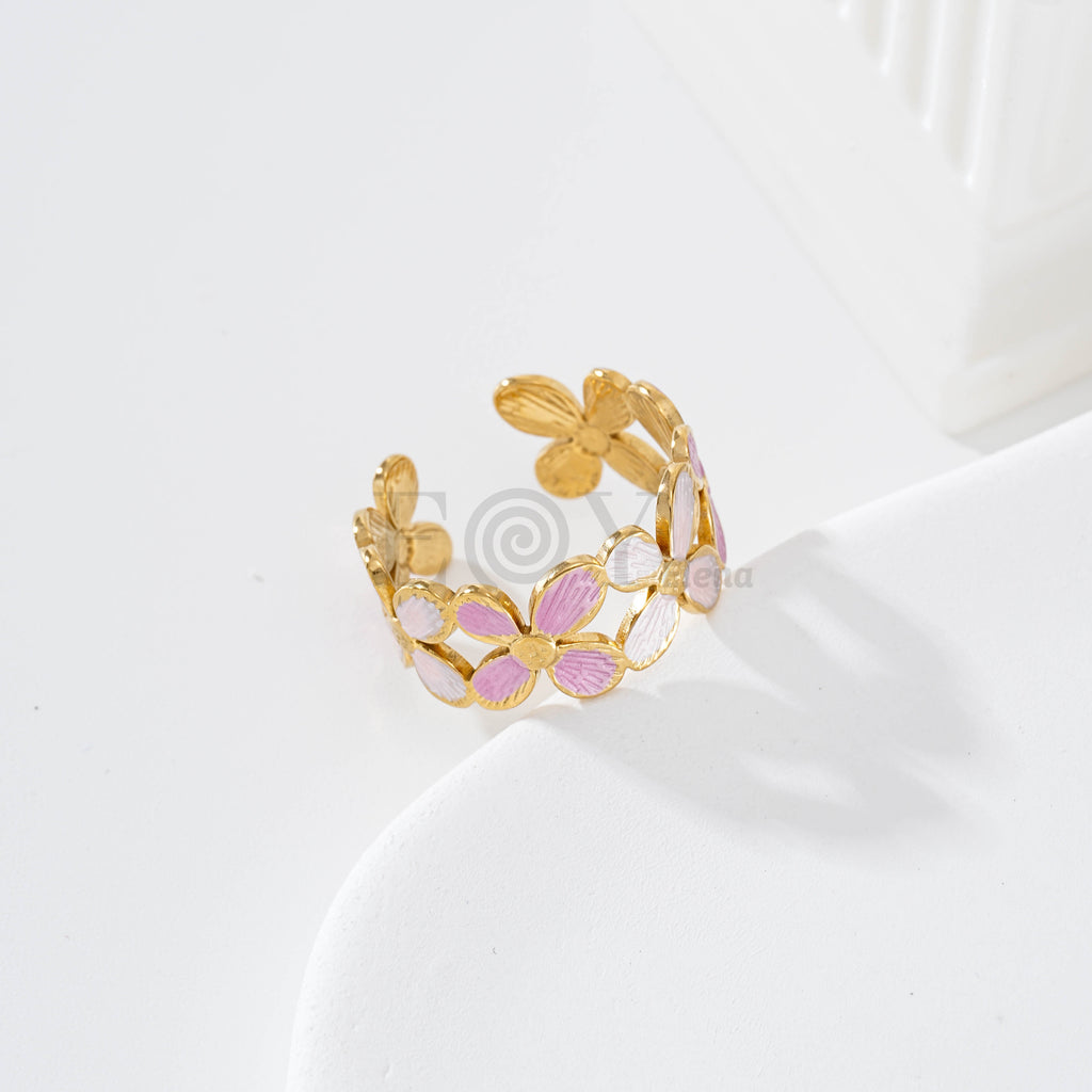 Pack anillos flor