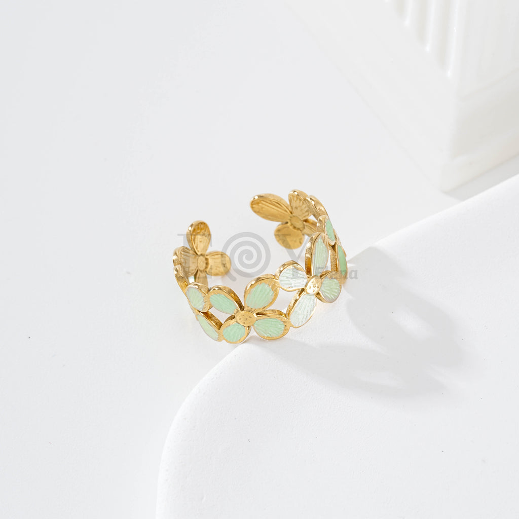 Pack anillos flor