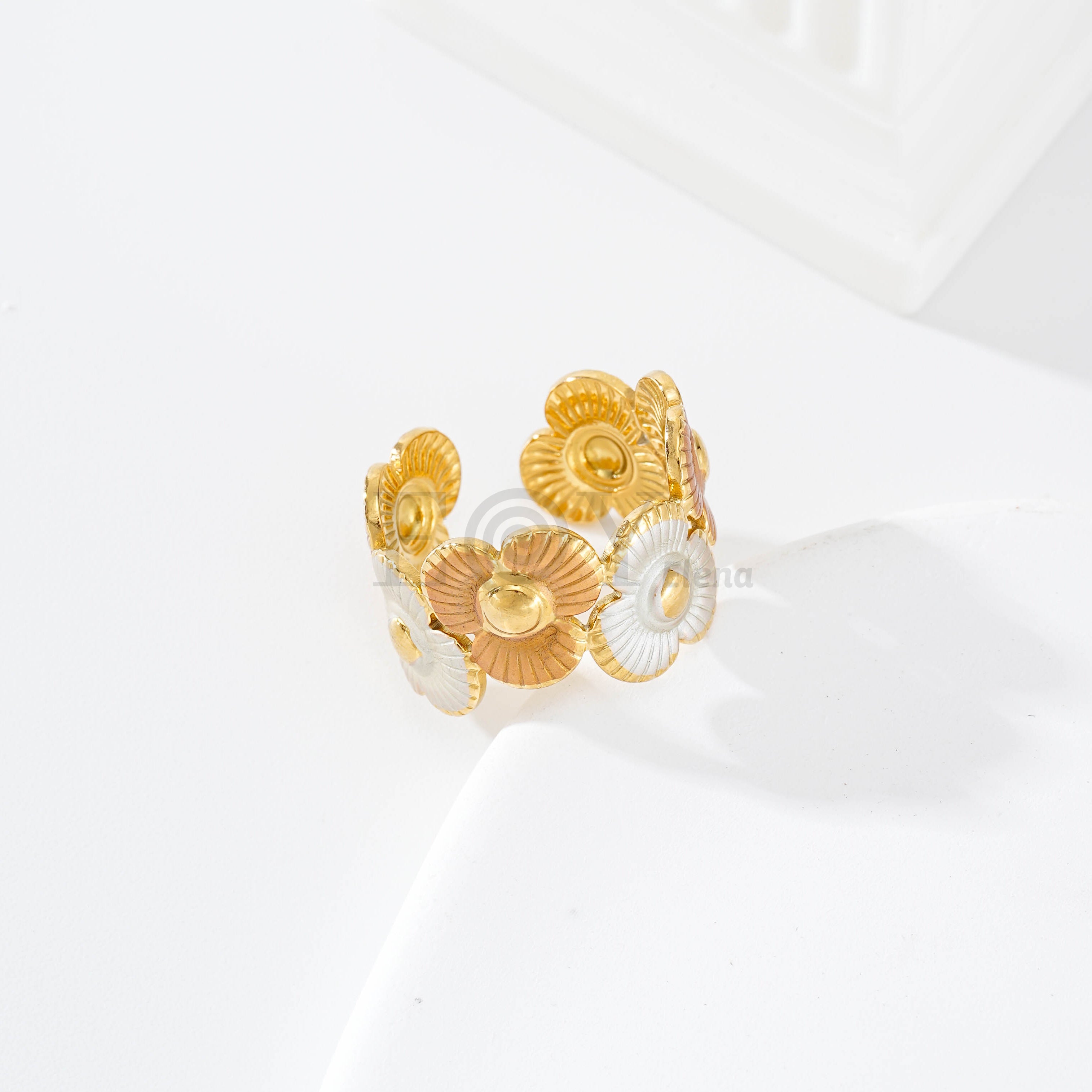 Pack anillos triple pétalo