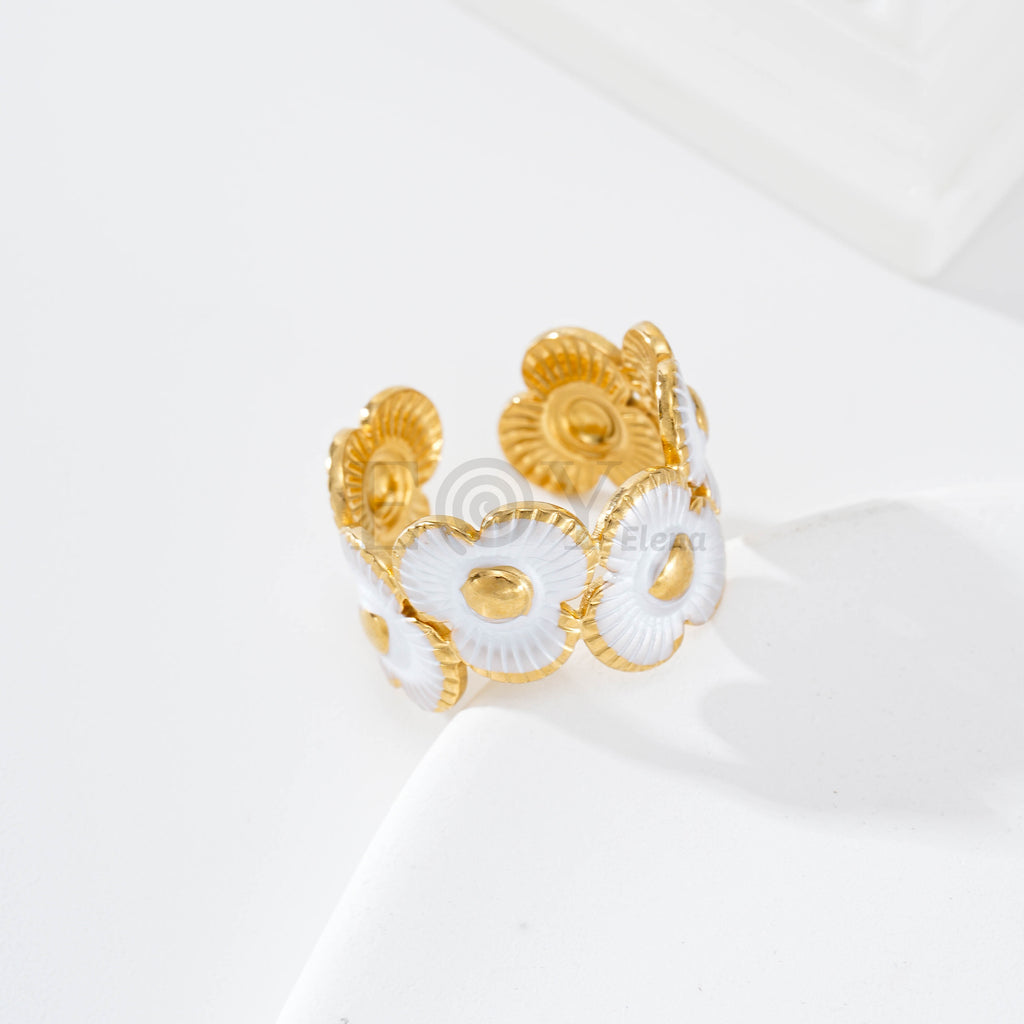 Pack anillos triple pétalo