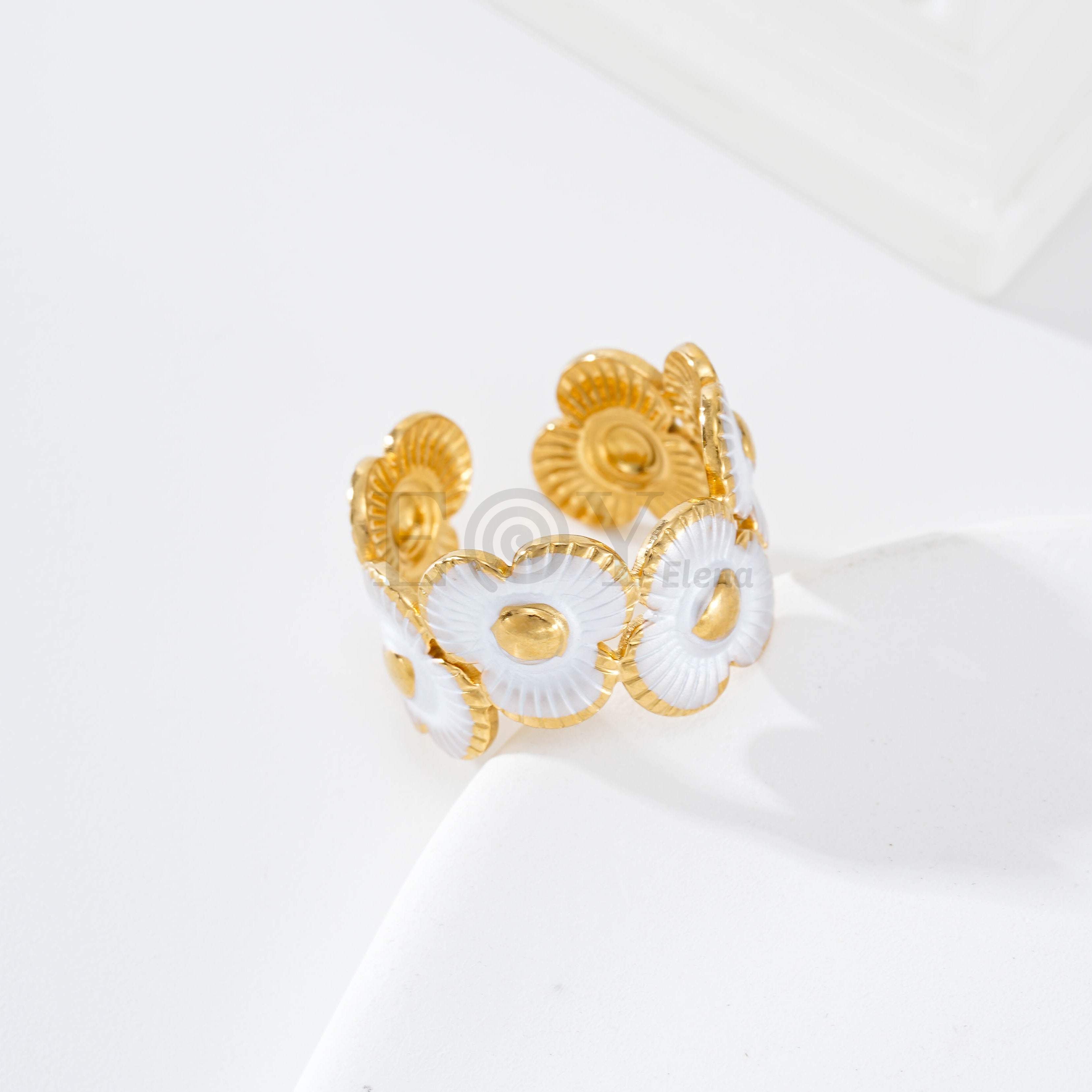 Pack anillos triple pétalo