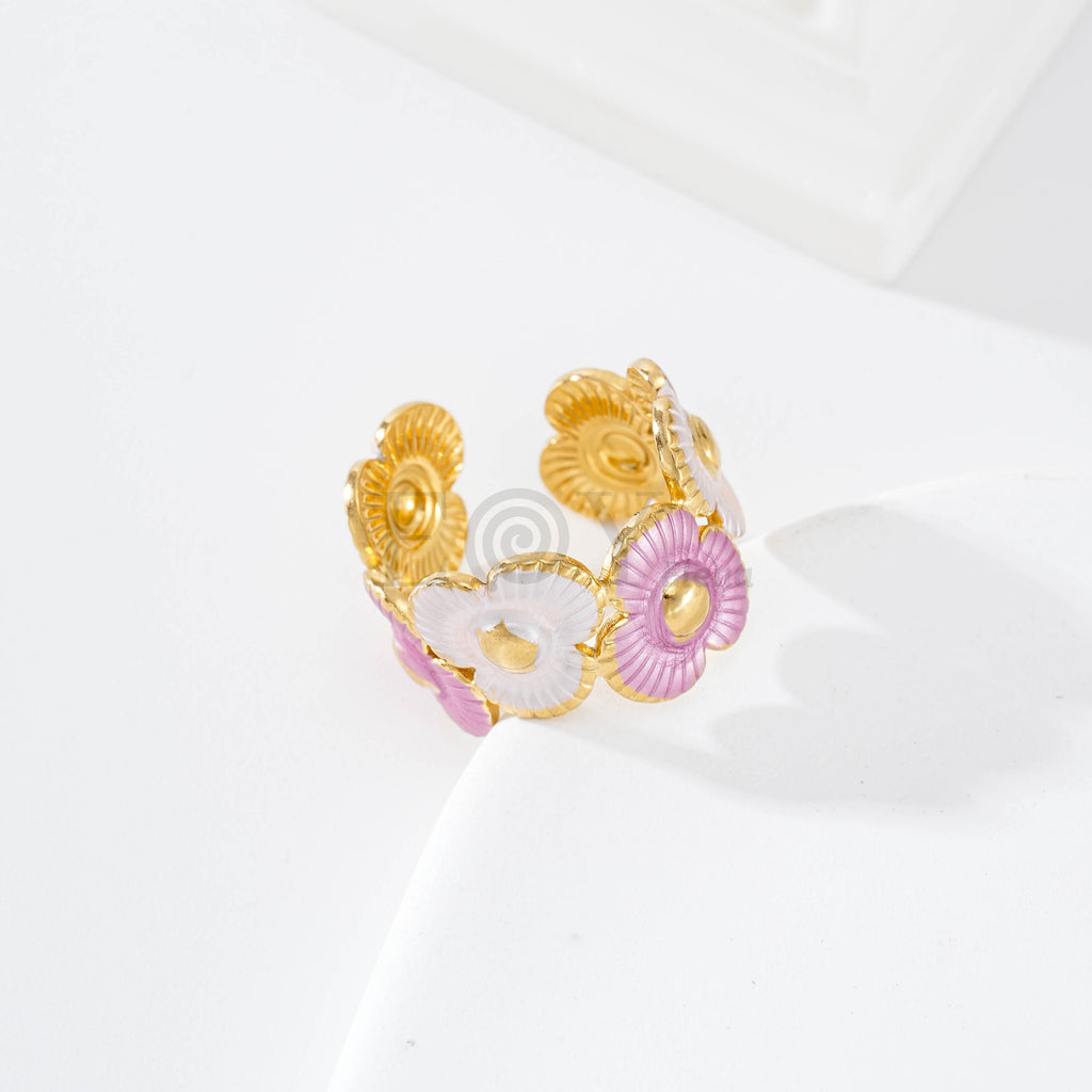 Pack anillos triple pétalo