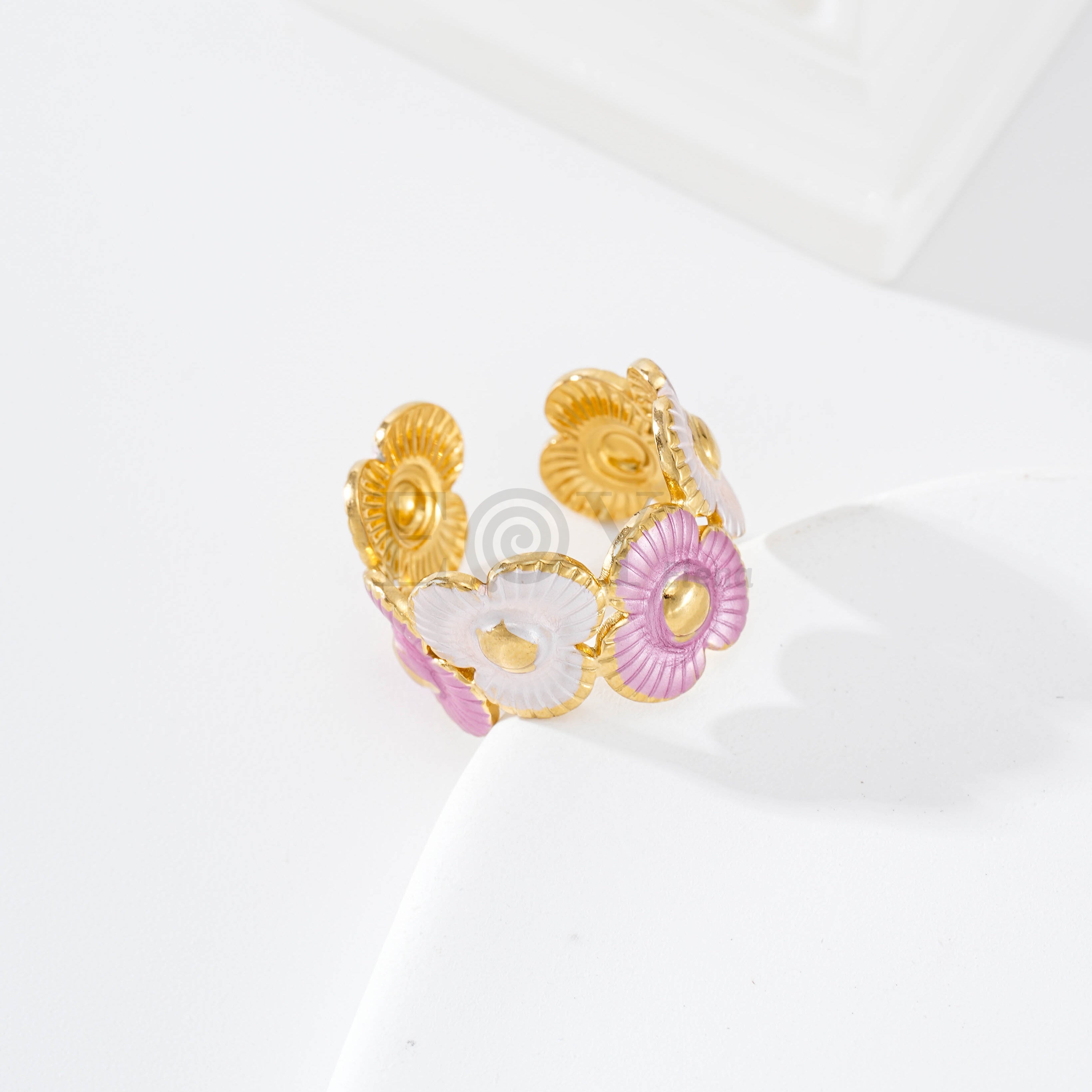 Pack anillos triple pétalo