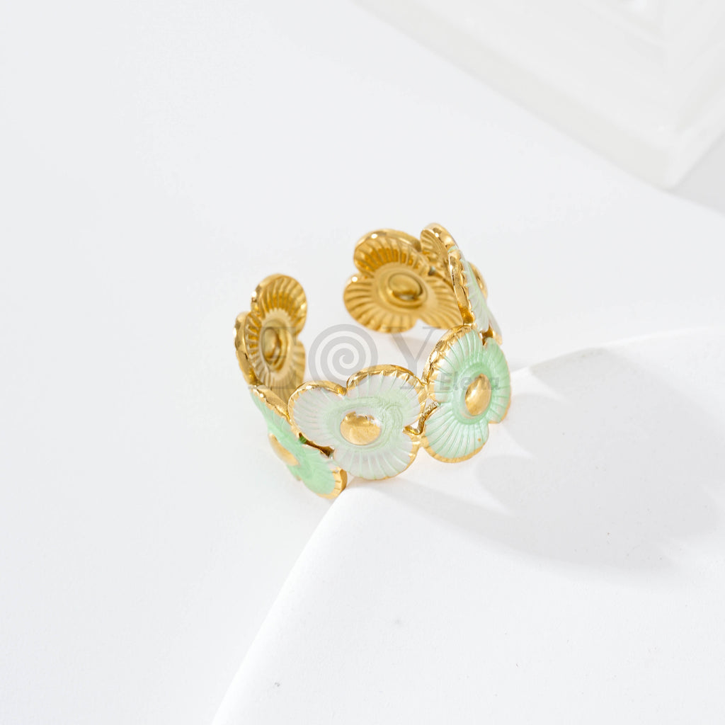 Pack anillos triple pétalo