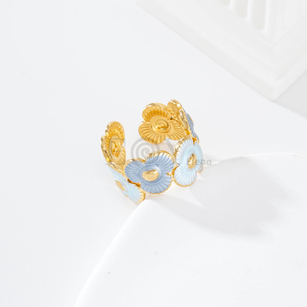 Pack anillos triple pétalo
