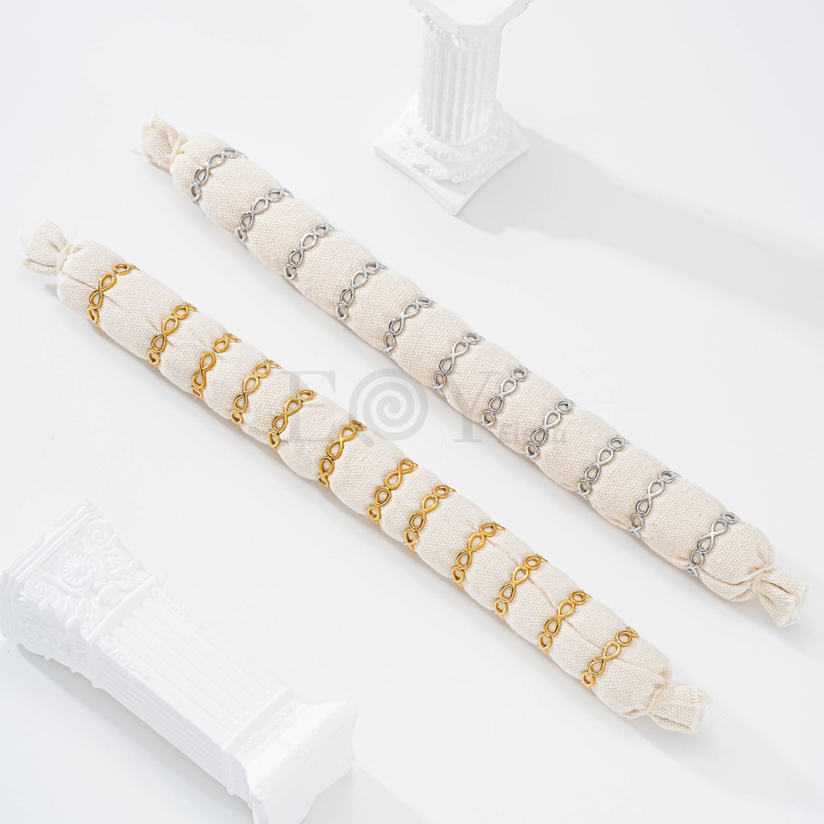 Pack anillos infinito acero