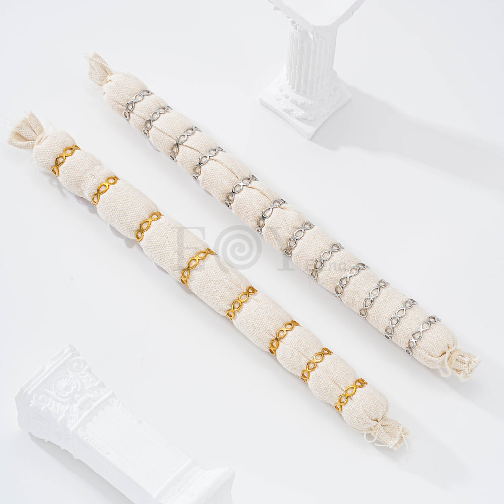 Pack anillos infinito acero