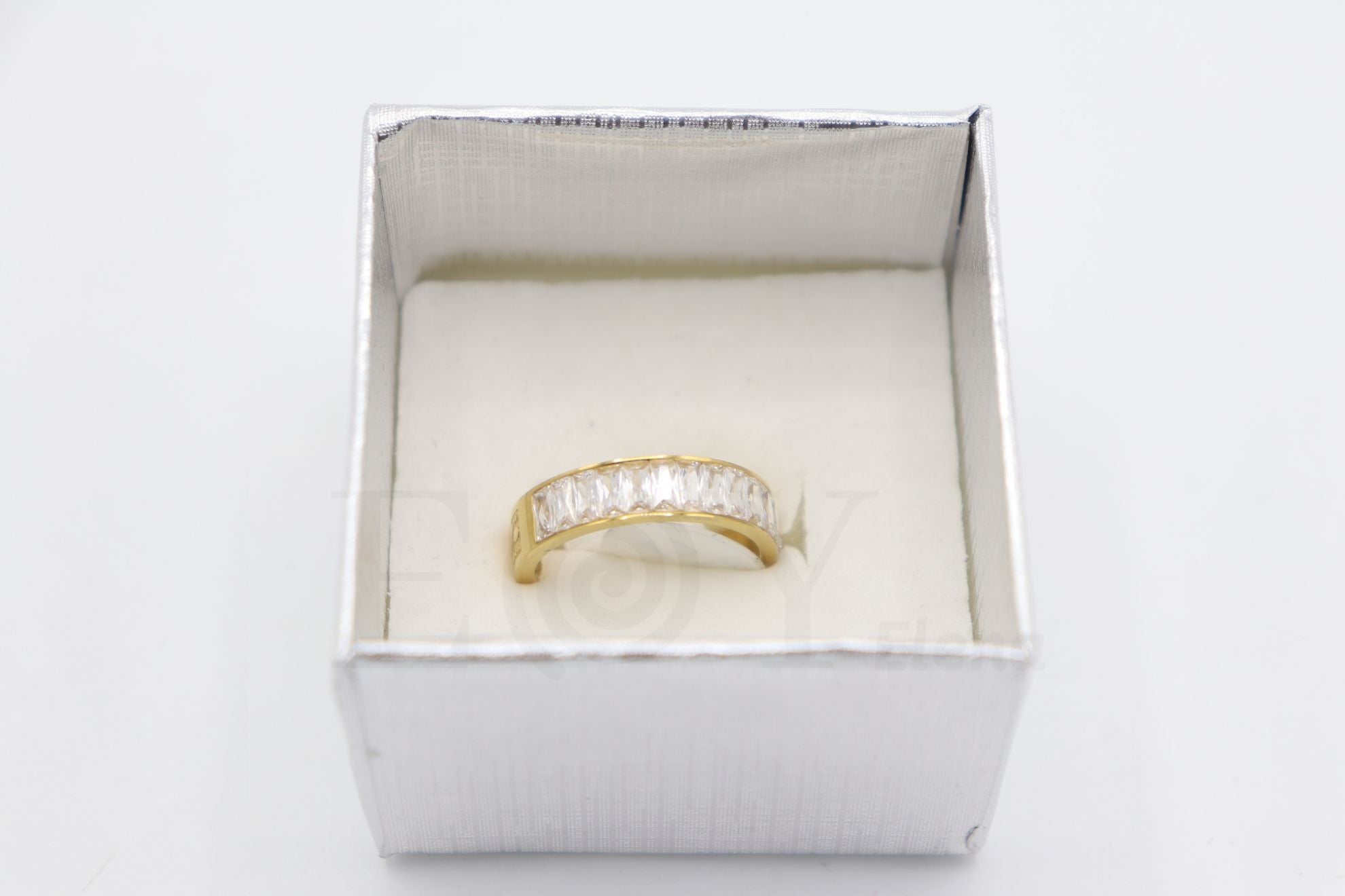 Cajitas anillo gris 5x5cm 24uds