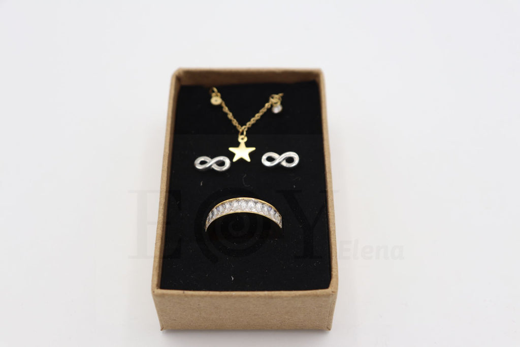 Cajitas conjuntos marrón 8x5cm 24uds