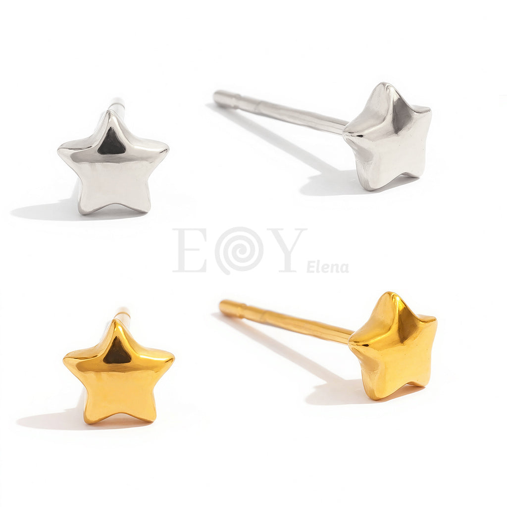 Pendientes estrella pequeños