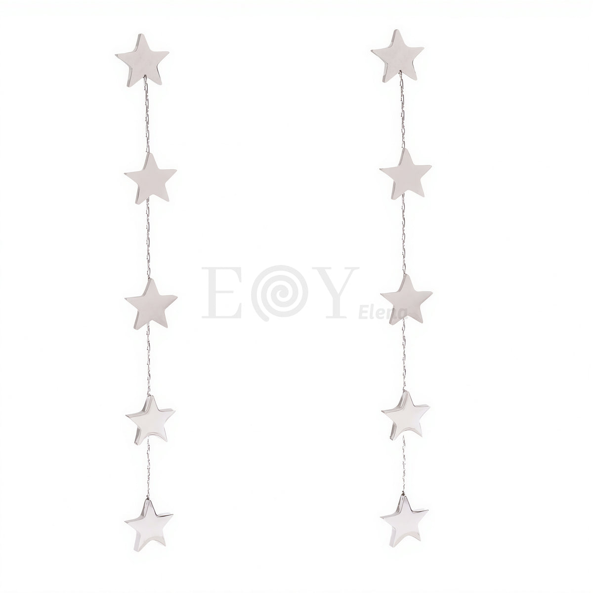 Pendientes cadena estrella