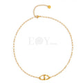Collar con chapa forma