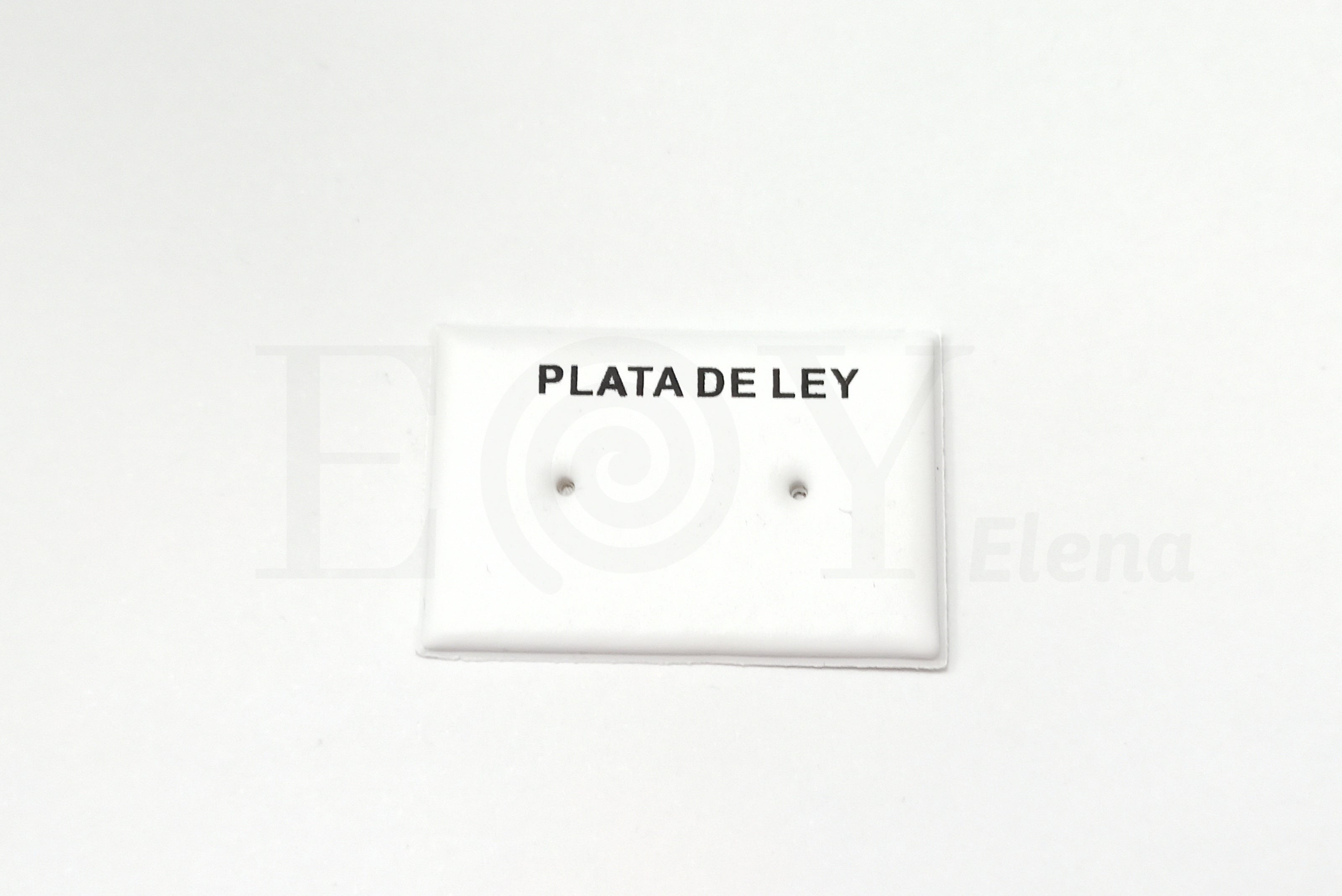 Cartón plata de ley para pendientes de pincho 100uds