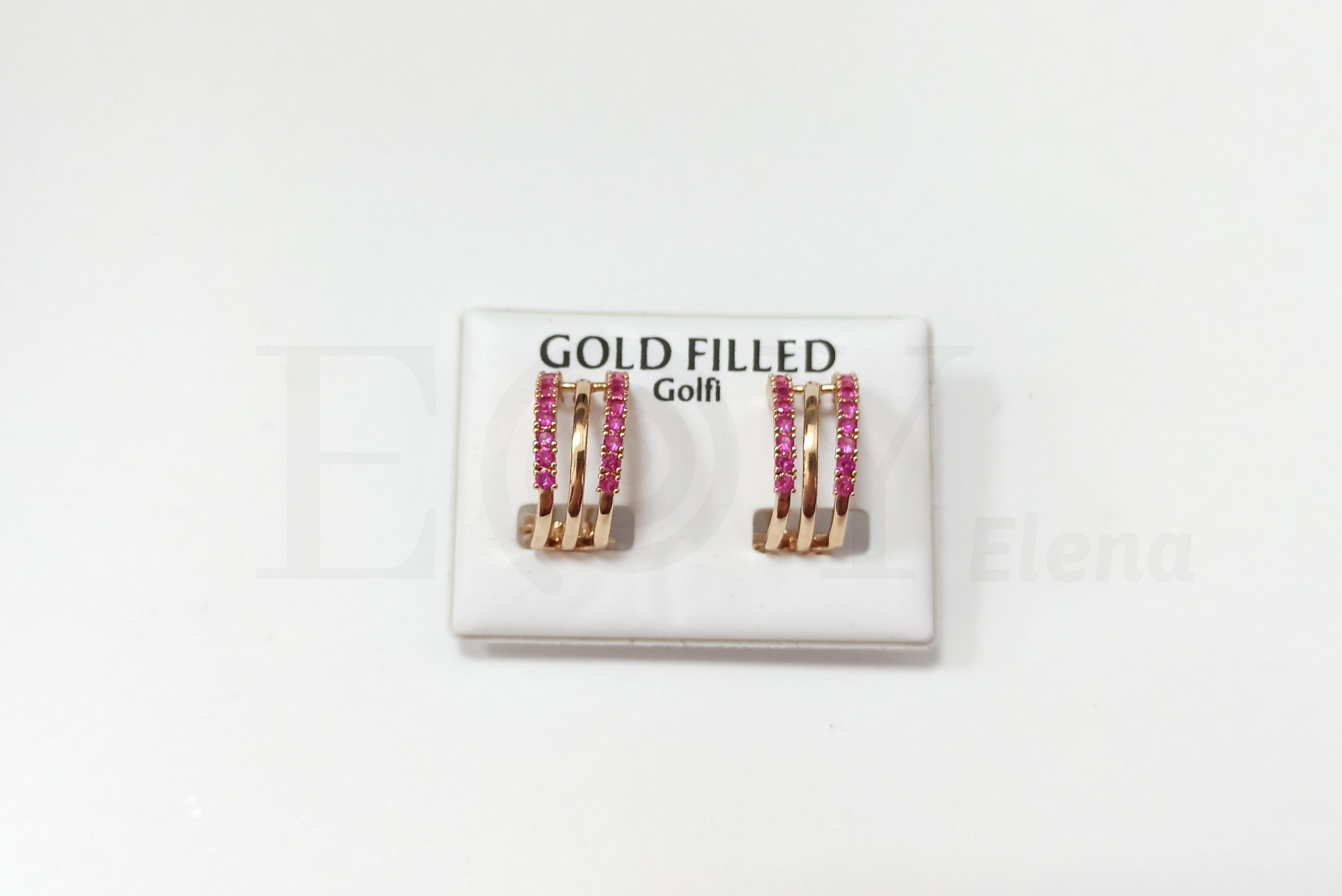 Cartón pequeño goldfield para pendientes de cierre omega 100uds